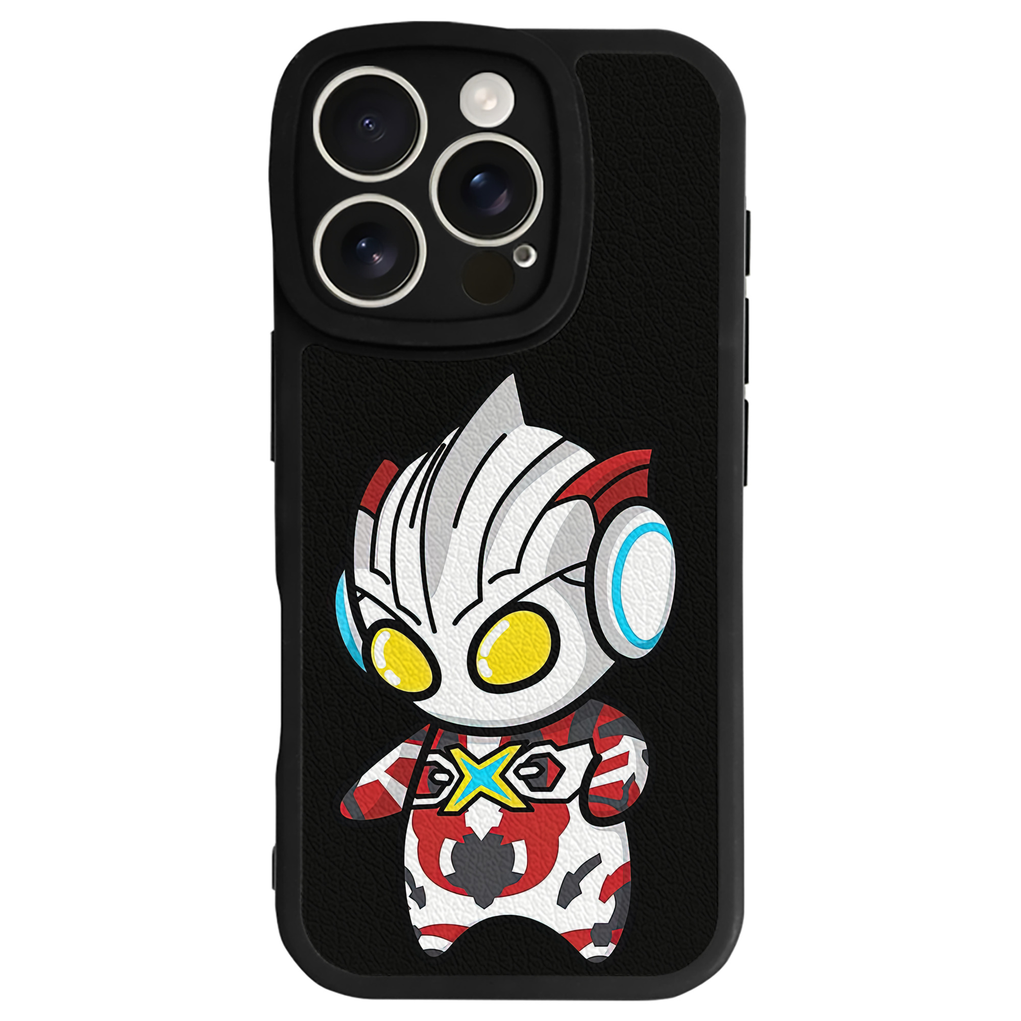 （画像用） ウルトラマン Ultraman 【iPhone 16シリーズ対応】シリコンスマホケース（レザー調） 材質：シリコン